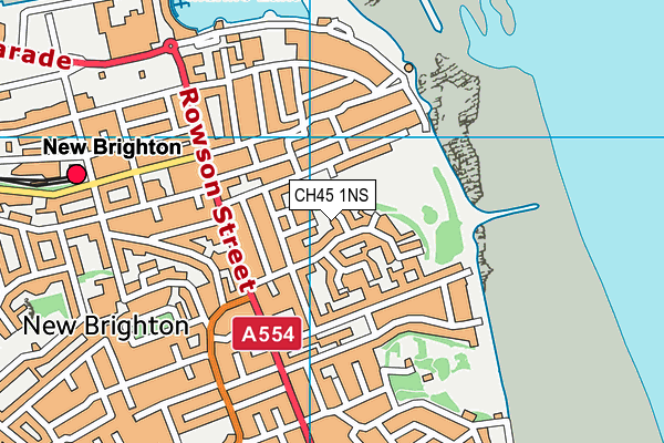 CH45 1NS map - OS VectorMap District (Ordnance Survey)