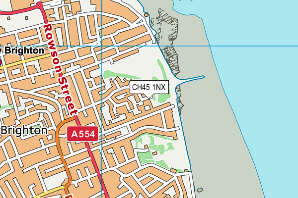 CH45 1NX map - OS VectorMap District (Ordnance Survey)