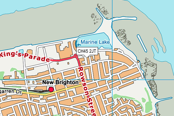 CH45 2JT map - OS VectorMap District (Ordnance Survey)