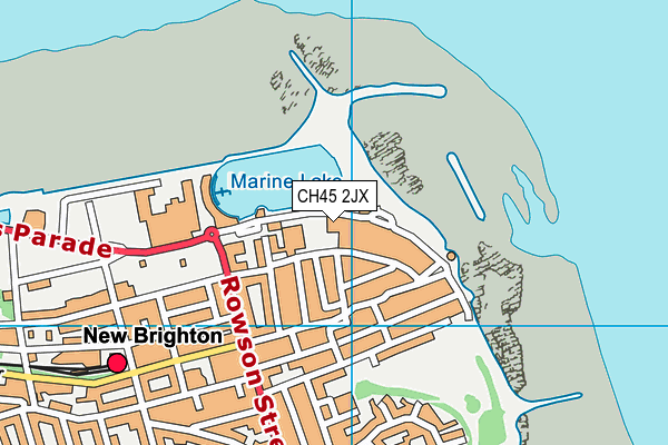 CH45 2JX map - OS VectorMap District (Ordnance Survey)