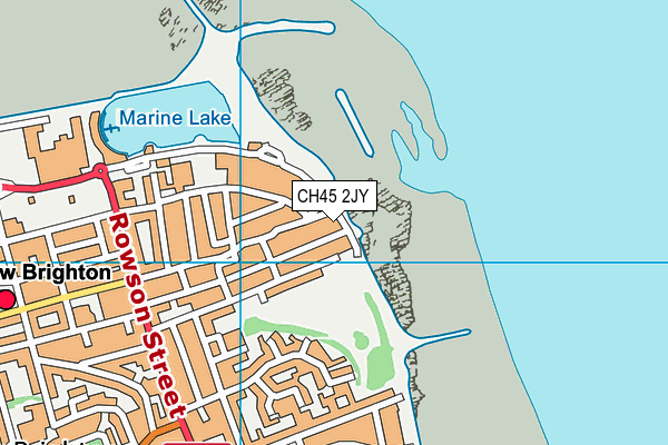 CH45 2JY map - OS VectorMap District (Ordnance Survey)