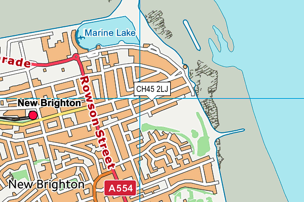 CH45 2LJ map - OS VectorMap District (Ordnance Survey)