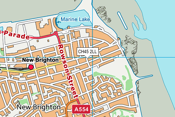 CH45 2LL map - OS VectorMap District (Ordnance Survey)