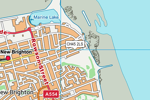 Tower Grounds map (CH45 2LS) - OS VectorMap District (Ordnance Survey)