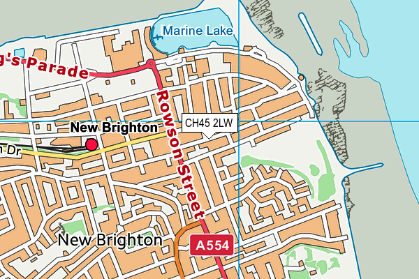 CH45 2LW map - OS VectorMap District (Ordnance Survey)