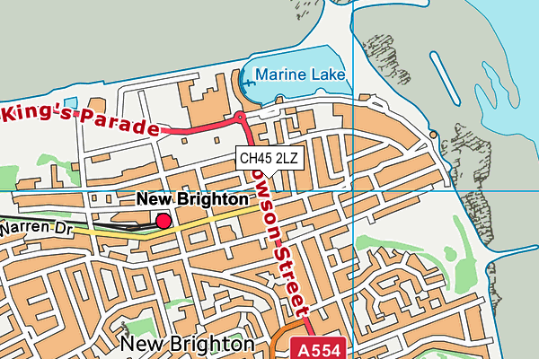 CH45 2LZ map - OS VectorMap District (Ordnance Survey)