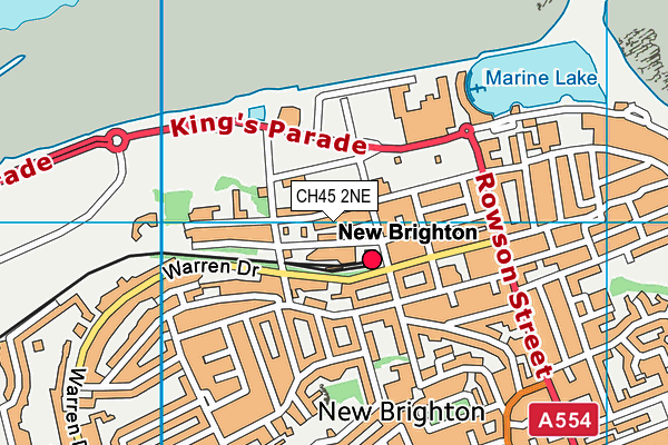 CH45 2NE map - OS VectorMap District (Ordnance Survey)