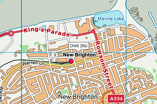 CH45 2NU map - OS VectorMap District (Ordnance Survey)