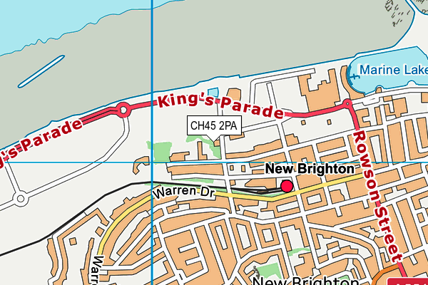 CH45 2PA map - OS VectorMap District (Ordnance Survey)