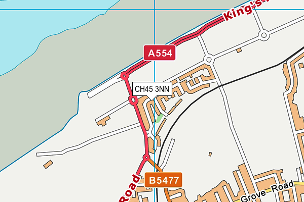 CH45 3NN map - OS VectorMap District (Ordnance Survey)