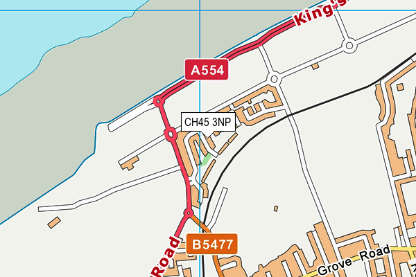 CH45 3NP map - OS VectorMap District (Ordnance Survey)