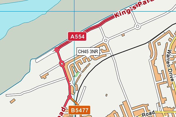 CH45 3NR map - OS VectorMap District (Ordnance Survey)