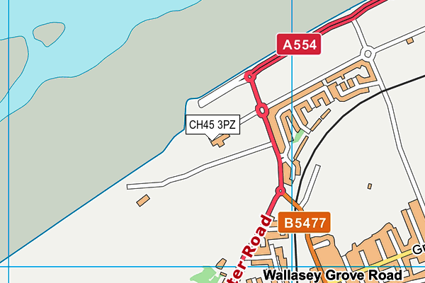 CH45 3PZ map - OS VectorMap District (Ordnance Survey)