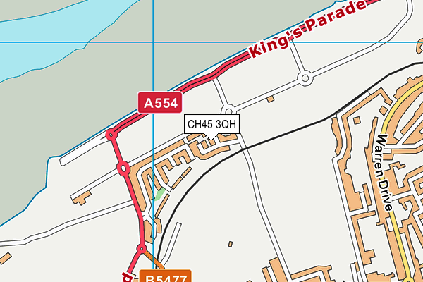 CH45 3QH map - OS VectorMap District (Ordnance Survey)