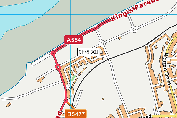 CH45 3QJ map - OS VectorMap District (Ordnance Survey)