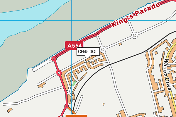 CH45 3QL map - OS VectorMap District (Ordnance Survey)