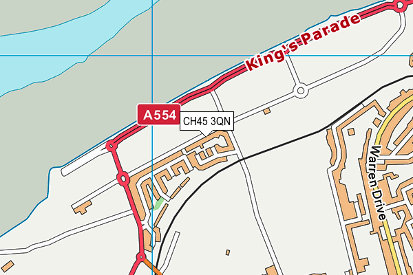 CH45 3QN map - OS VectorMap District (Ordnance Survey)