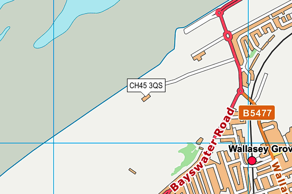 CH45 3QS map - OS VectorMap District (Ordnance Survey)