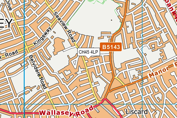 CH45 4LP map - OS VectorMap District (Ordnance Survey)