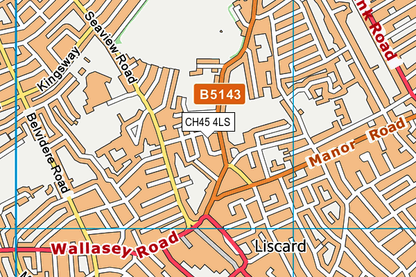 CH45 4LS map - OS VectorMap District (Ordnance Survey)