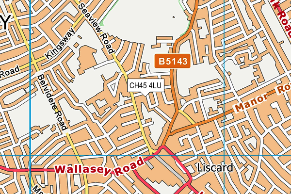 CH45 4LU map - OS VectorMap District (Ordnance Survey)