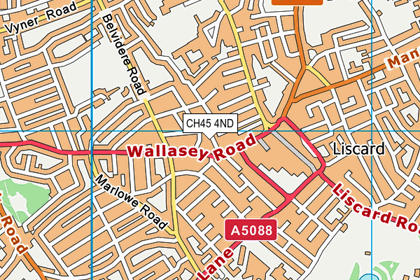 CH45 4ND map - OS VectorMap District (Ordnance Survey)