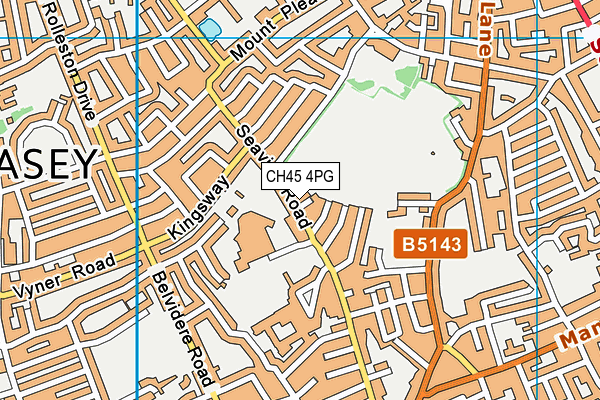 CH45 4PG map - OS VectorMap District (Ordnance Survey)