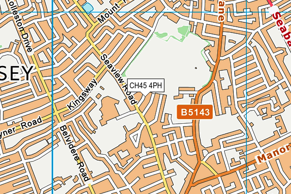 CH45 4PH map - OS VectorMap District (Ordnance Survey)