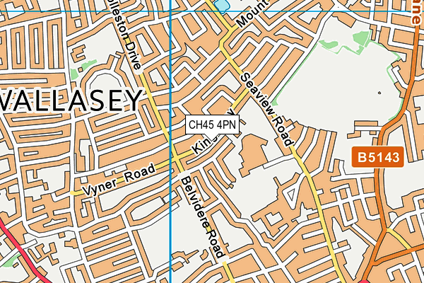 CH45 4PN map - OS VectorMap District (Ordnance Survey)