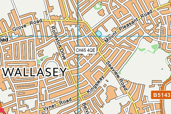 CH45 4QE map - OS VectorMap District (Ordnance Survey)