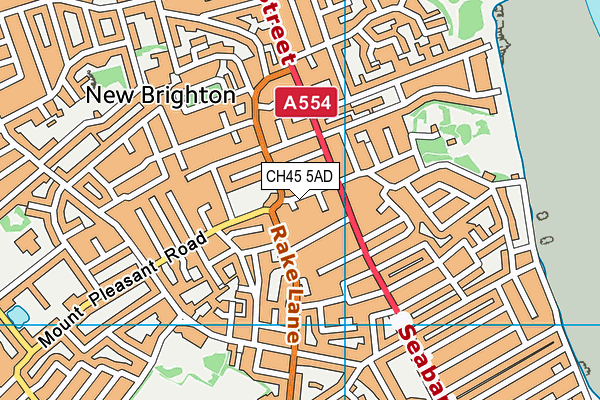 CH45 5AD map - OS VectorMap District (Ordnance Survey)