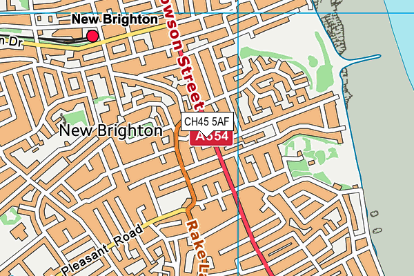 CH45 5AF map - OS VectorMap District (Ordnance Survey)