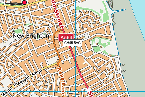 CH45 5AG map - OS VectorMap District (Ordnance Survey)