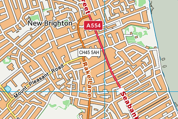 CH45 5AH map - OS VectorMap District (Ordnance Survey)