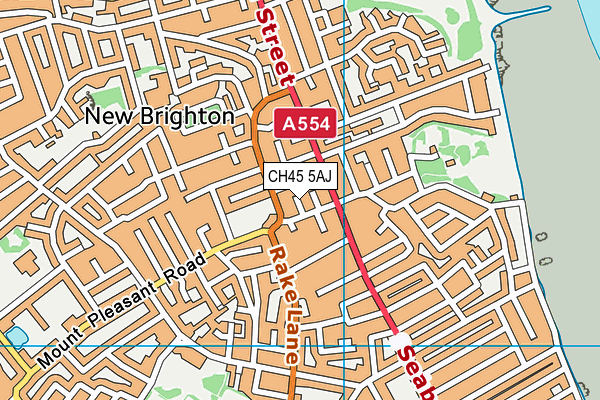 CH45 5AJ map - OS VectorMap District (Ordnance Survey)