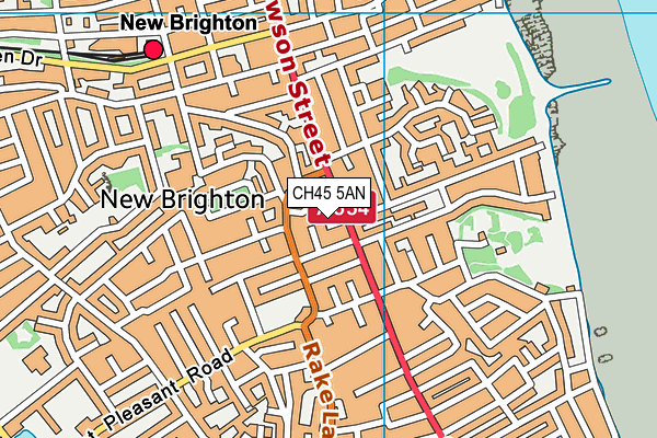 CH45 5AN map - OS VectorMap District (Ordnance Survey)