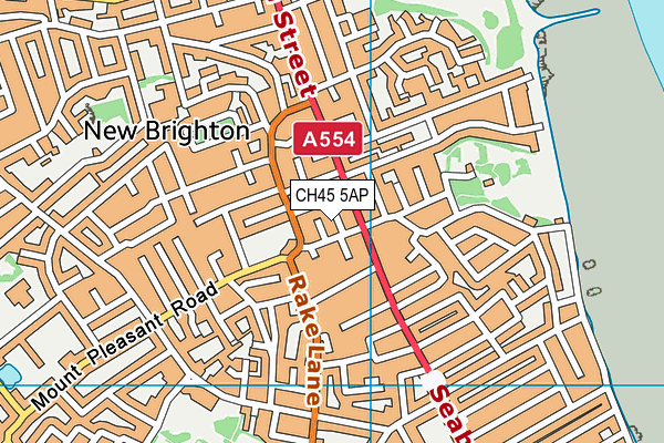 CH45 5AP map - OS VectorMap District (Ordnance Survey)