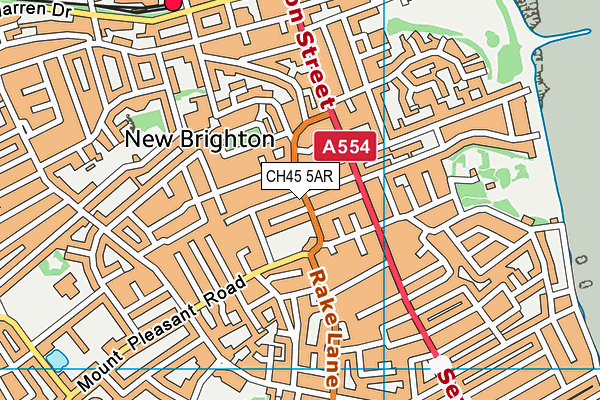 CH45 5AR map - OS VectorMap District (Ordnance Survey)