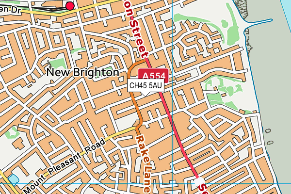 CH45 5AU map - OS VectorMap District (Ordnance Survey)