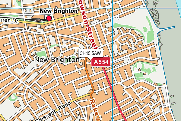 CH45 5AW map - OS VectorMap District (Ordnance Survey)