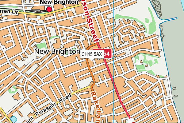 CH45 5AX map - OS VectorMap District (Ordnance Survey)