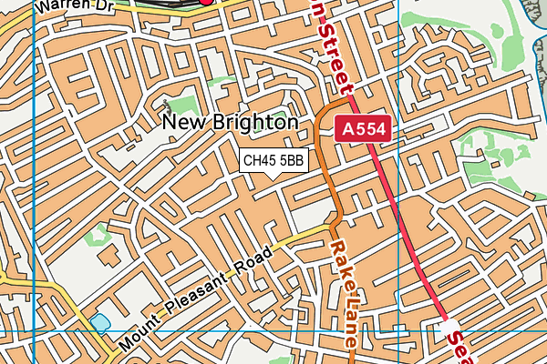 CH45 5BB map - OS VectorMap District (Ordnance Survey)