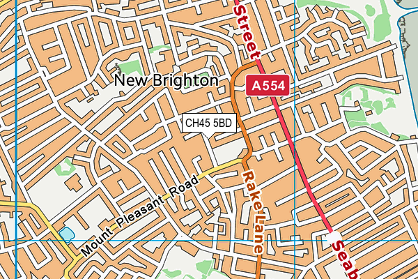 CH45 5BD map - OS VectorMap District (Ordnance Survey)