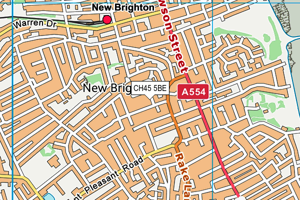 CH45 5BE map - OS VectorMap District (Ordnance Survey)