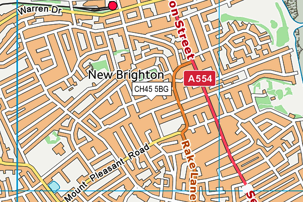 CH45 5BG map - OS VectorMap District (Ordnance Survey)