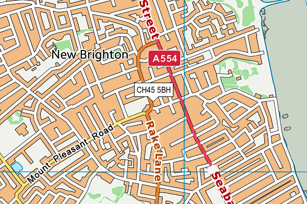 CH45 5BH map - OS VectorMap District (Ordnance Survey)