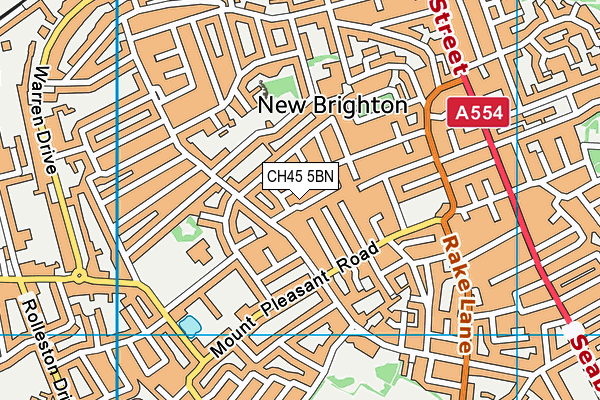 CH45 5BN map - OS VectorMap District (Ordnance Survey)