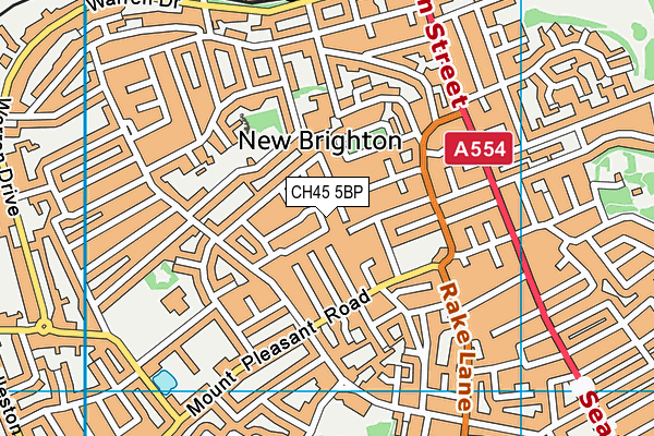 CH45 5BP map - OS VectorMap District (Ordnance Survey)