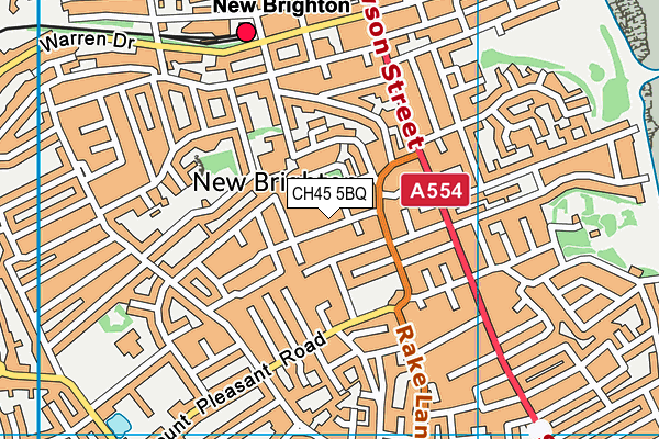 CH45 5BQ map - OS VectorMap District (Ordnance Survey)