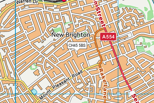 CH45 5BS map - OS VectorMap District (Ordnance Survey)